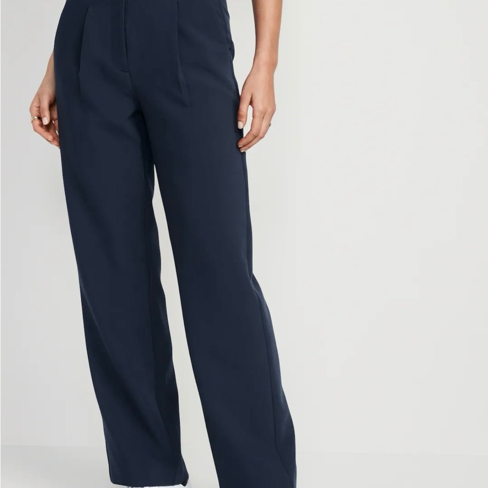 Old Navy Black High Rise Wide-Leg Pants
